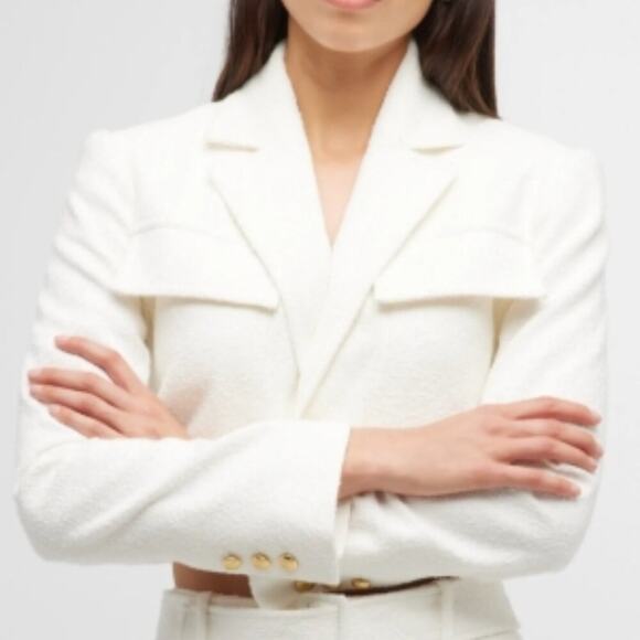 A.L.C. Banks Textured Cropped Blazer - Picture 9 of 10